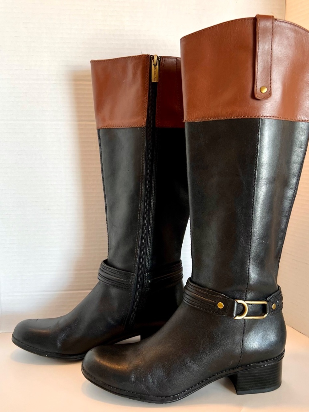 BANDOLINO Leather Coloradee Riding Boot 7.5 - Picture 2 of 15